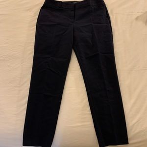 Loft Navy Julie Skinny Pants Size 12